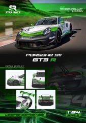 SR 1:64 STAR RACE SR Porsche 911 GT3 Le Mans Yeşil