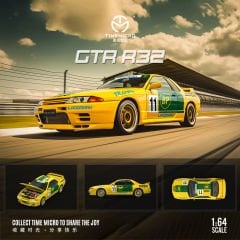 TimeMicro 1:64 Nissan GTR 32 Sarı BP Race Car