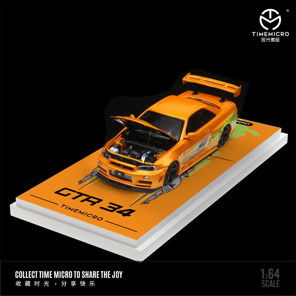 TimeMicro 1:64 Nissan GTR34 F&F