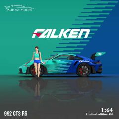 Aurora Model AM 1:64 Porsche 992 GT3 Falken Figürlü