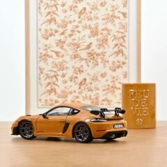 Norev 1/18 Porsche Cayman GT4 RS w/Weissach Pack 2023 Bahama Yellow - 187252