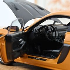 Norev 1/18 Porsche Cayman GT4 RS w/Weissach Pack 2023 Bahama Yellow - 187252