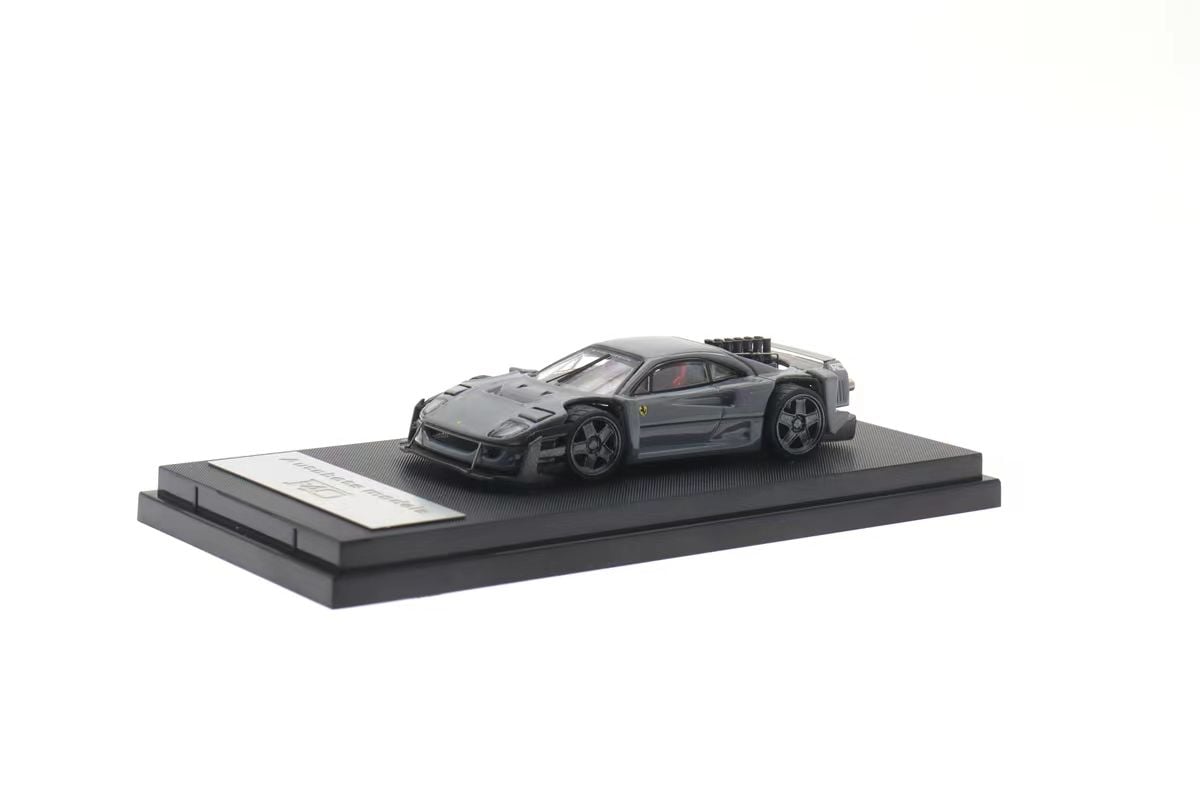 Autobots 1:64 F40 Yasid Konsept Modifiye Gri ve Siyah