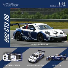 Aurora Model AM 1:64 Porsche 992 GT3 RS JEBSEN Figürlü