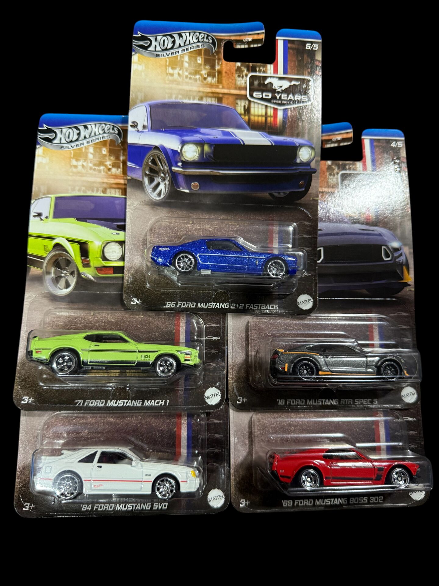 Hot Wheels Mustang 60 Years Set