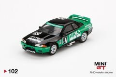 Mini GT 1/64 102 Nissan Skyline GT-R R32 Gr. A #87 HKS 1992 Japan touring Championship Group A.