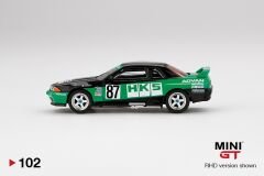 Mini GT 1/64 102 Nissan Skyline GT-R R32 Gr. A #87 HKS 1992 Japan touring Championship Group A.