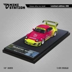 Mini Station 1:64 Sarı ve Pembe RWB GT Kuyruklu