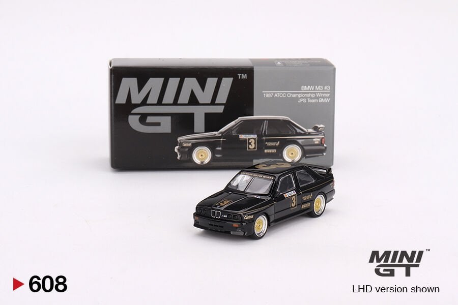 Mini GT 1/64 608 BMW M3 #3 - JPS Team BMW 1987 ATCC Championship Winner