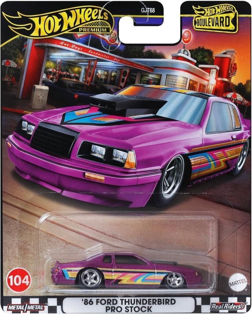 Hot Wheels Premium 1/64 - Boulevard #104 - '86 Ford Thunderbird Pro Stock