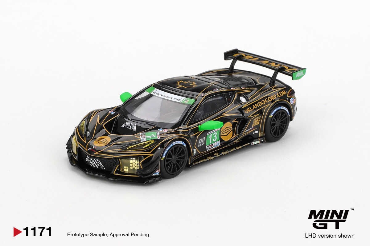 Mini GT 1/64 1171 Chevrolet Corvette Z06 GT3.R #13 AWA 2025 IMSA Daytona 24 Hrs