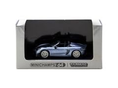 Minichamps X Tarmac Works 1/64 Porsche 718 Spyder RS Vanadium Grey Metallic - COLLAB64