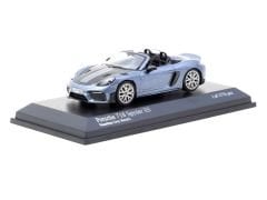 Minichamps X Tarmac Works 1/64 Porsche 718 Spyder RS Vanadium Grey Metallic - COLLAB64
