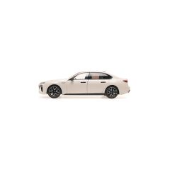 Minichamps 1/18 BMW I7 M70 G70 2024 - Beyaz Metalik - 110 023702