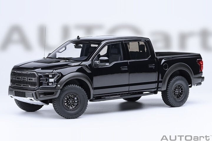Autoart 1/18 Ford F-150 Raptor SuperCrew 2019 (Agate Black) - 72947
