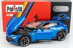 Polistil 1/18 Ferrari Purosangue 2022 With Showcase - Blue Corsa 1500/0078