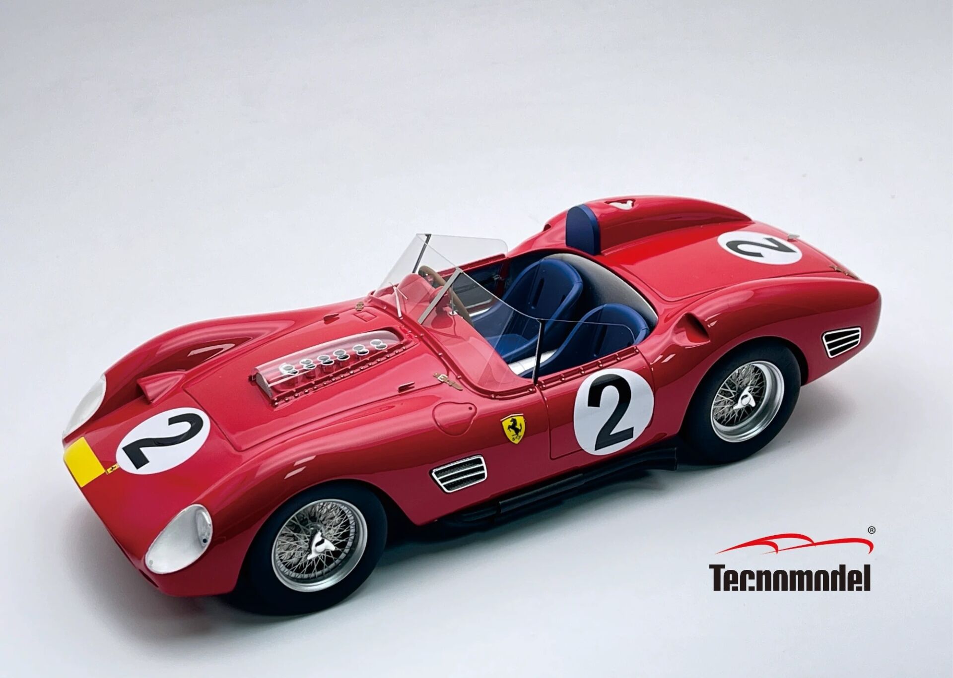 Tecnomodel 1/18 Ferrari 250 TR59-60 Nurburgring 1000 kms 1960 car #2 3rd Place Driver: C.Allison - W.Mairesse - P.Hill - 40 Limitli