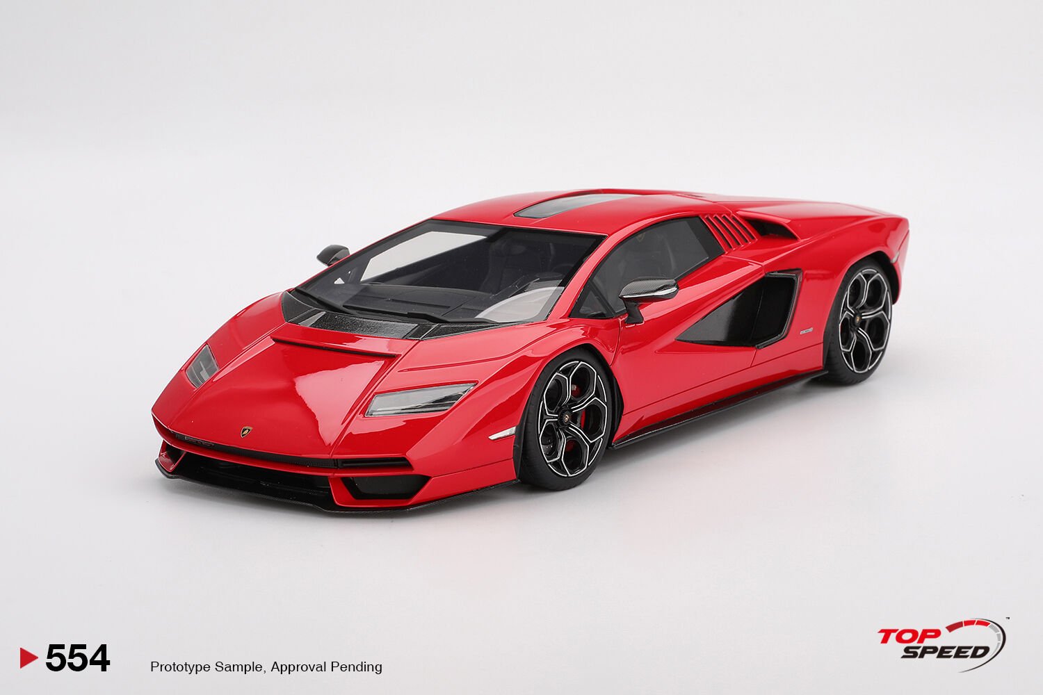Top Speed 1/18 Lamborghini Countach LPI 800-4 Rosso Mars - TS0554