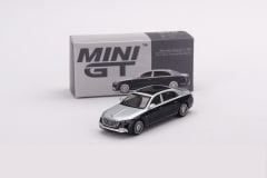 Mini GT 1/64 516 Mercedes-Maybach S680 Cirrus Silver / Nautical Mavi Metalik