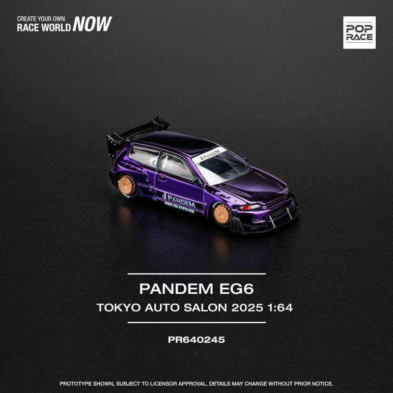 Pop Race 1/64 Pandem Civic EG6 Tokyo Auto Salon 2025