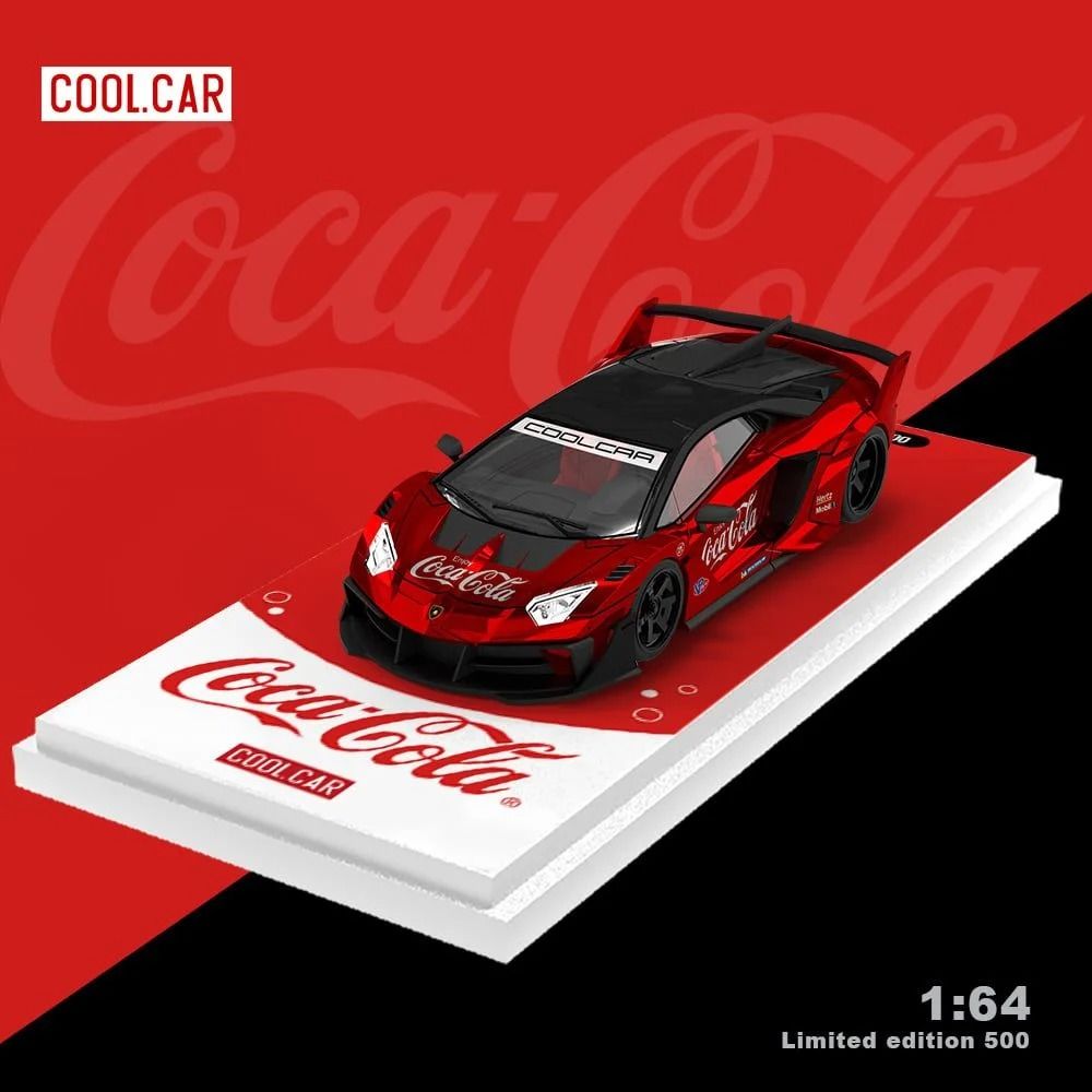 Cool Car 1:64 Lamborghini GT EVO Kırmızı Coca Cola