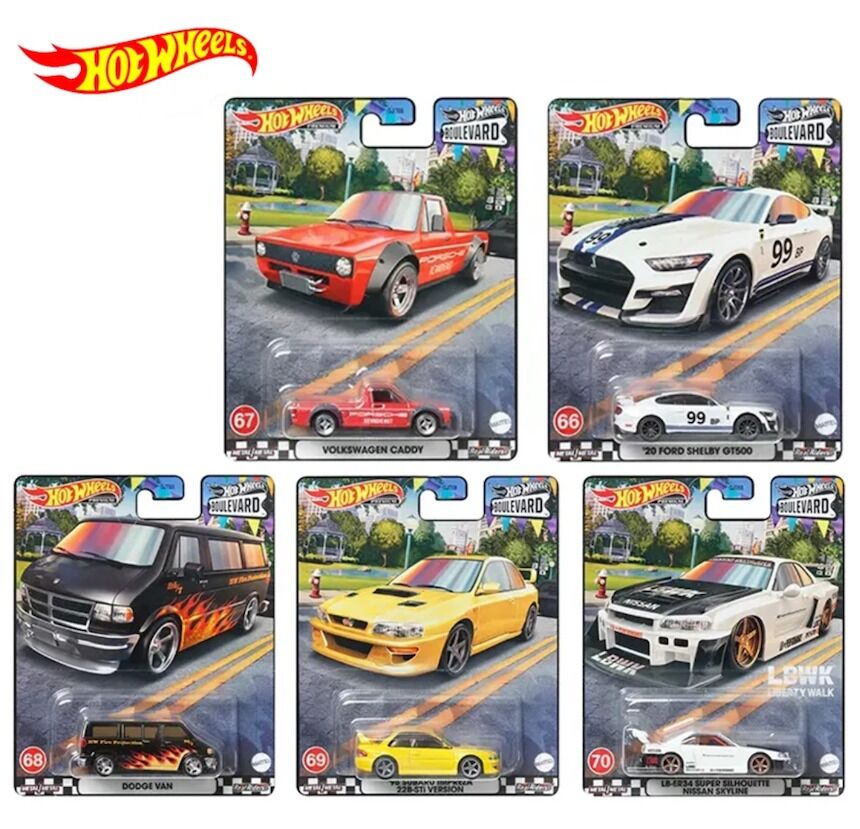 Hot Wheels Boulevard Set 2023 - (66-70)