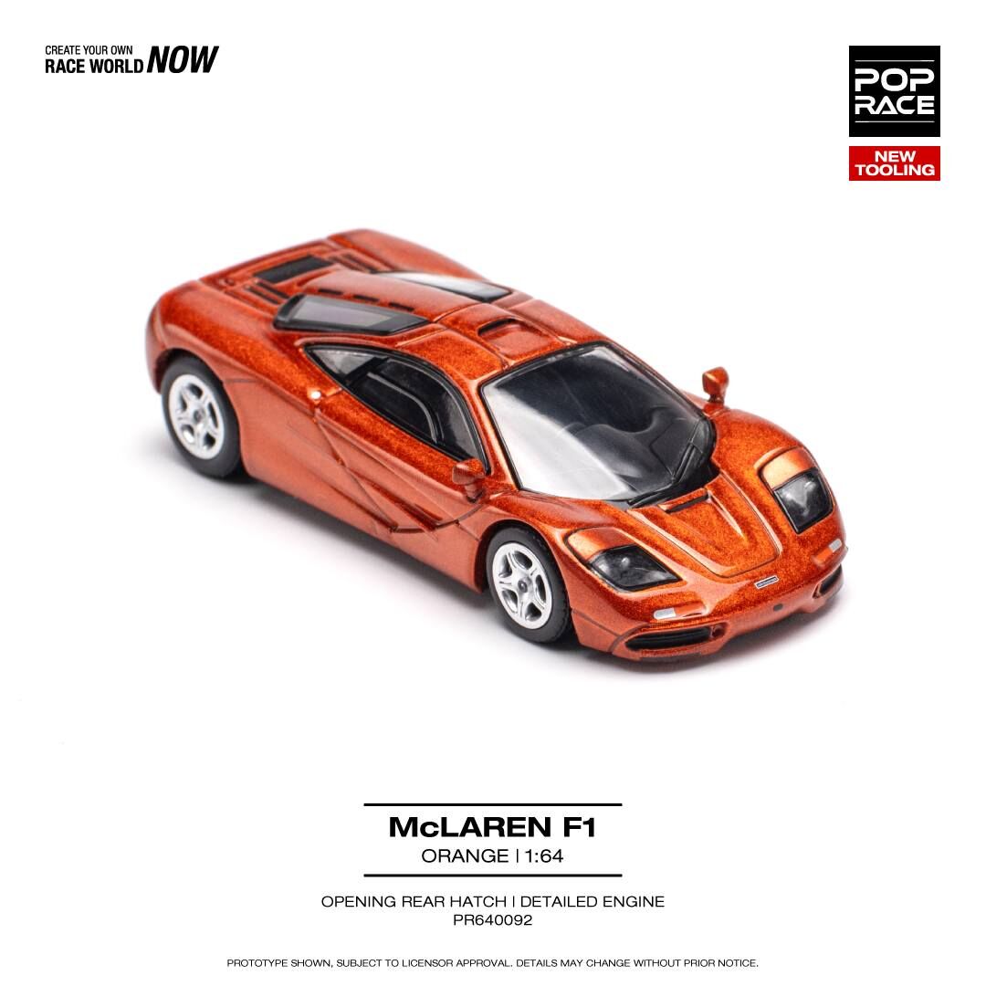 Pop Race 1/64 McLaren F1 Turuncu - PR64-92