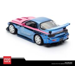 Pop Race 1/64 Mazda RX7 RE-Ameniya blue (Hobby Expo China Exclusive) - HEC2025