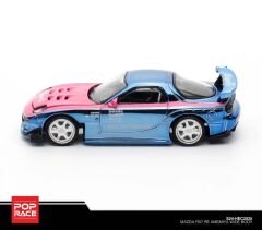 Pop Race 1/64 Mazda RX7 RE-Ameniya blue (Hobby Expo China Exclusive) - HEC2025