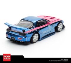 Pop Race 1/64 Mazda RX7 RE-Ameniya blue (Hobby Expo China Exclusive) - HEC2025