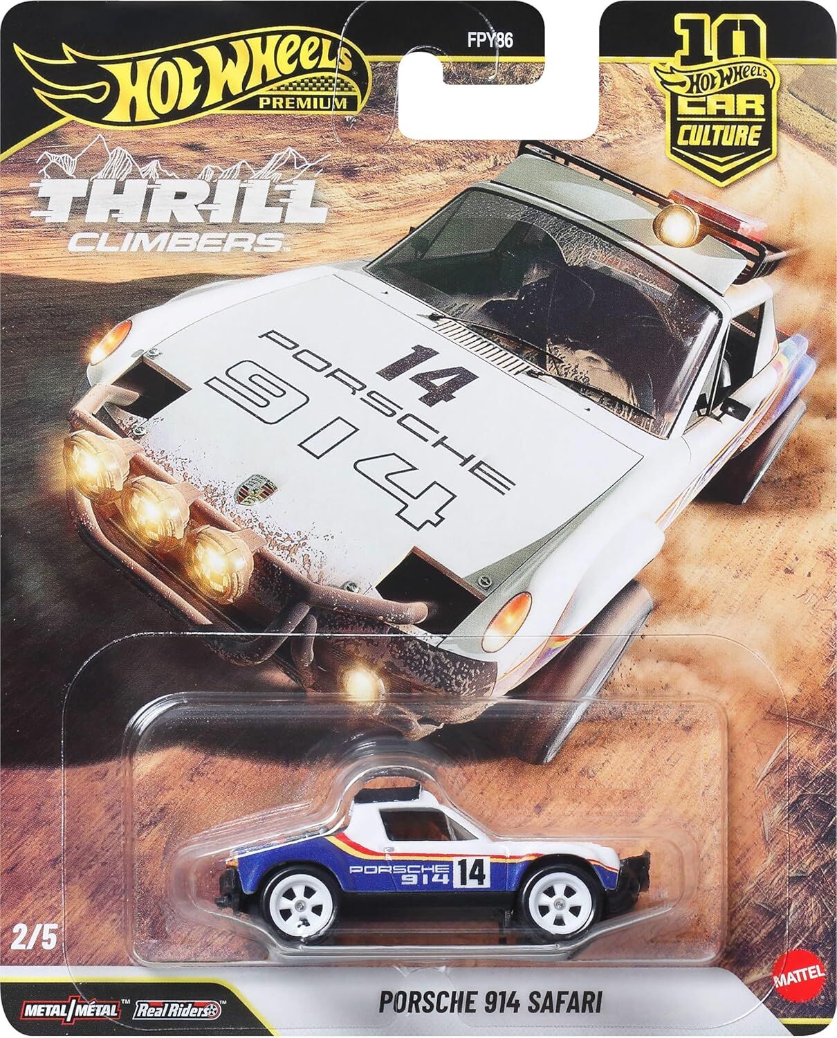 Hot Wheels Premium 1/64 - Thrill Climbers 2/5 - Porsche 914 Safari - JKF22