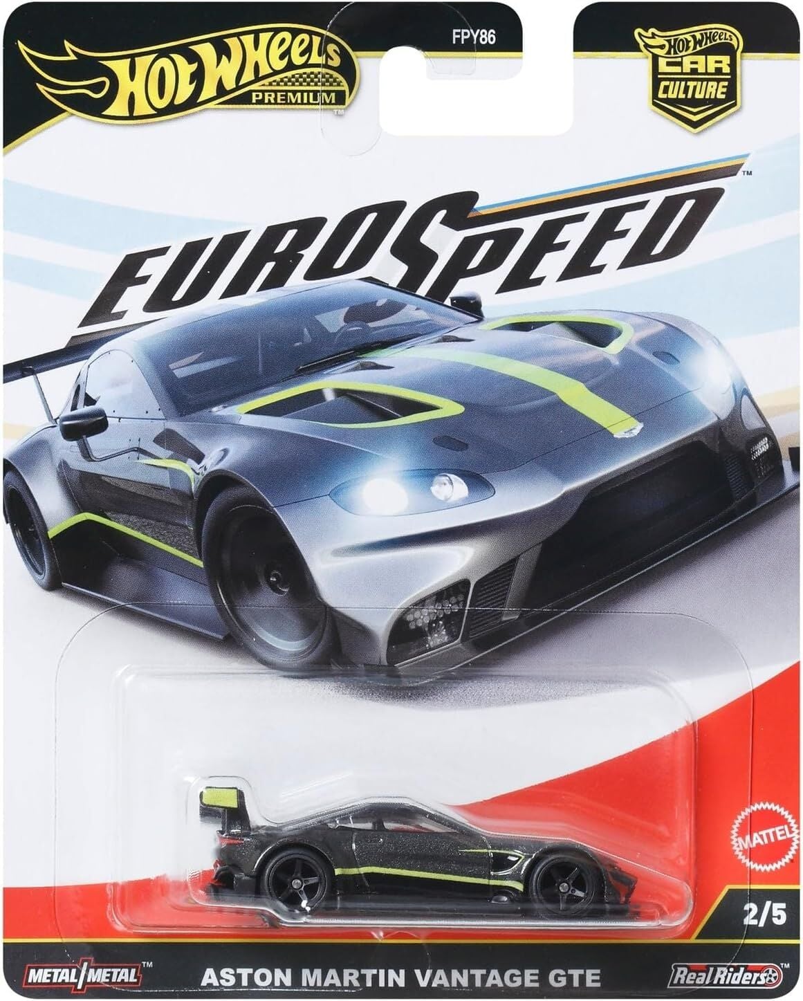 Hot Wheels Premium 1/64 - Euro Speed 2/5 - Aston Martin Vantage GTE - JBK76