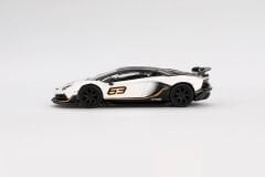 Mini GT 1/64 842 Lamborghini Aventador SVJ 63 Bianco Asopo