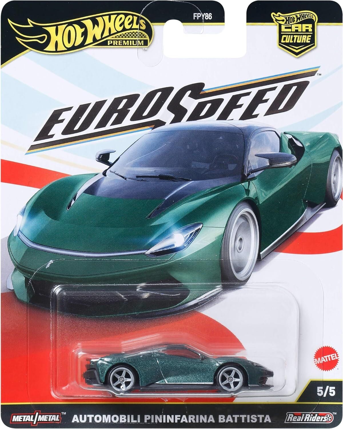 Hot Wheels Premium 1/64 - Euro Speed 5/5 - Automobili Pininfarina Battista - JBK77