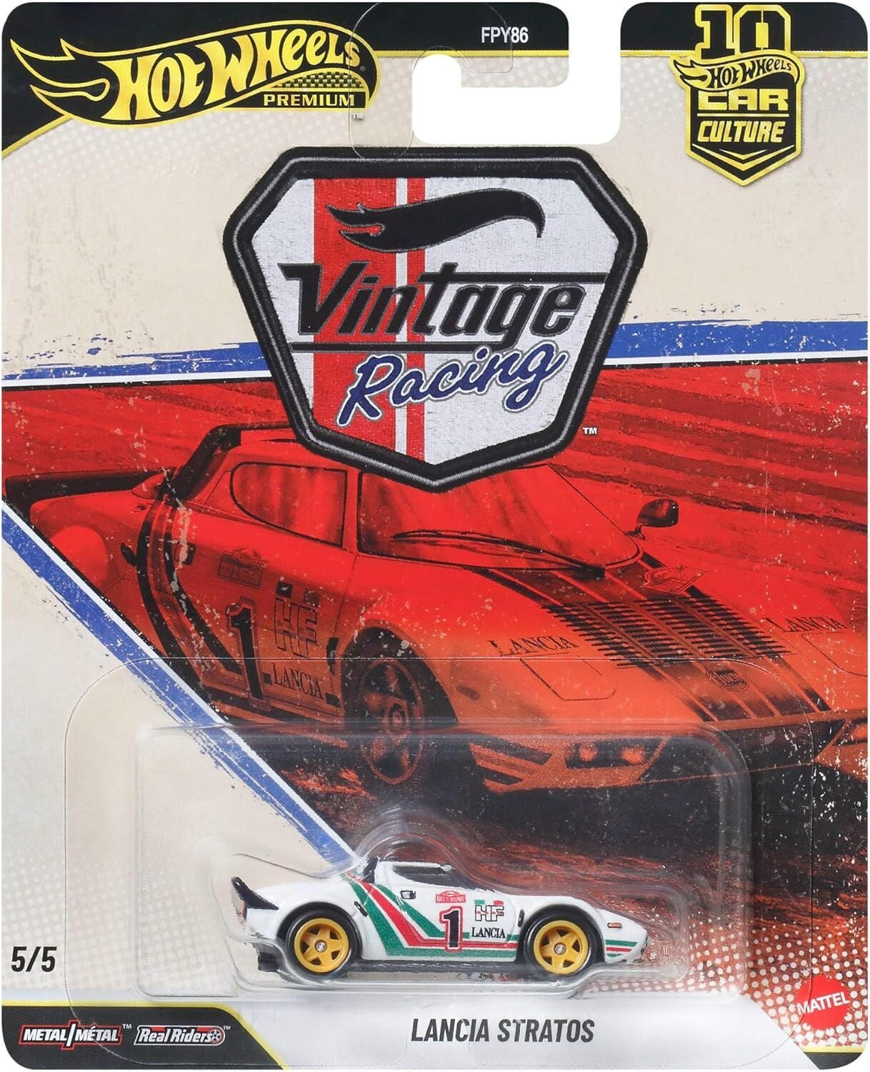 Hot Wheels Premium 1/64 - Vintage Racing 5/5 - Lancia Stratos - JKF26