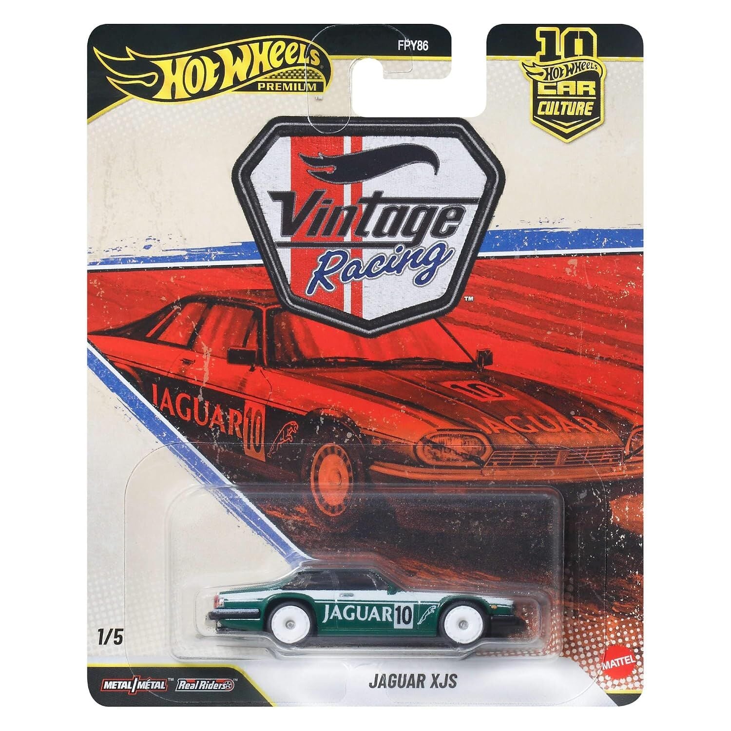 Hot Wheels Premium 1/64 - Vintage Racing 1/5 - Jaguar XJS - JKF02