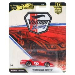 Hot Wheels Premium 1/64 - Vintage Racing 3/5 - '76 Greenwood Corvette - JKF24