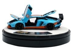 PGM 1:64 Lamborghini Aventador LP700-4 Gulf Mavi Luxury Edition