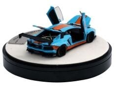PGM 1:64 Lamborghini Aventador LP700-4 Gulf Mavi Luxury Edition