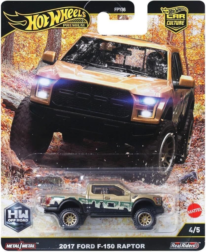 Hot Wheels Premium 1/64 - HW Off Road 4/5 - 2017 Ford F-150 Raptor - JBK70