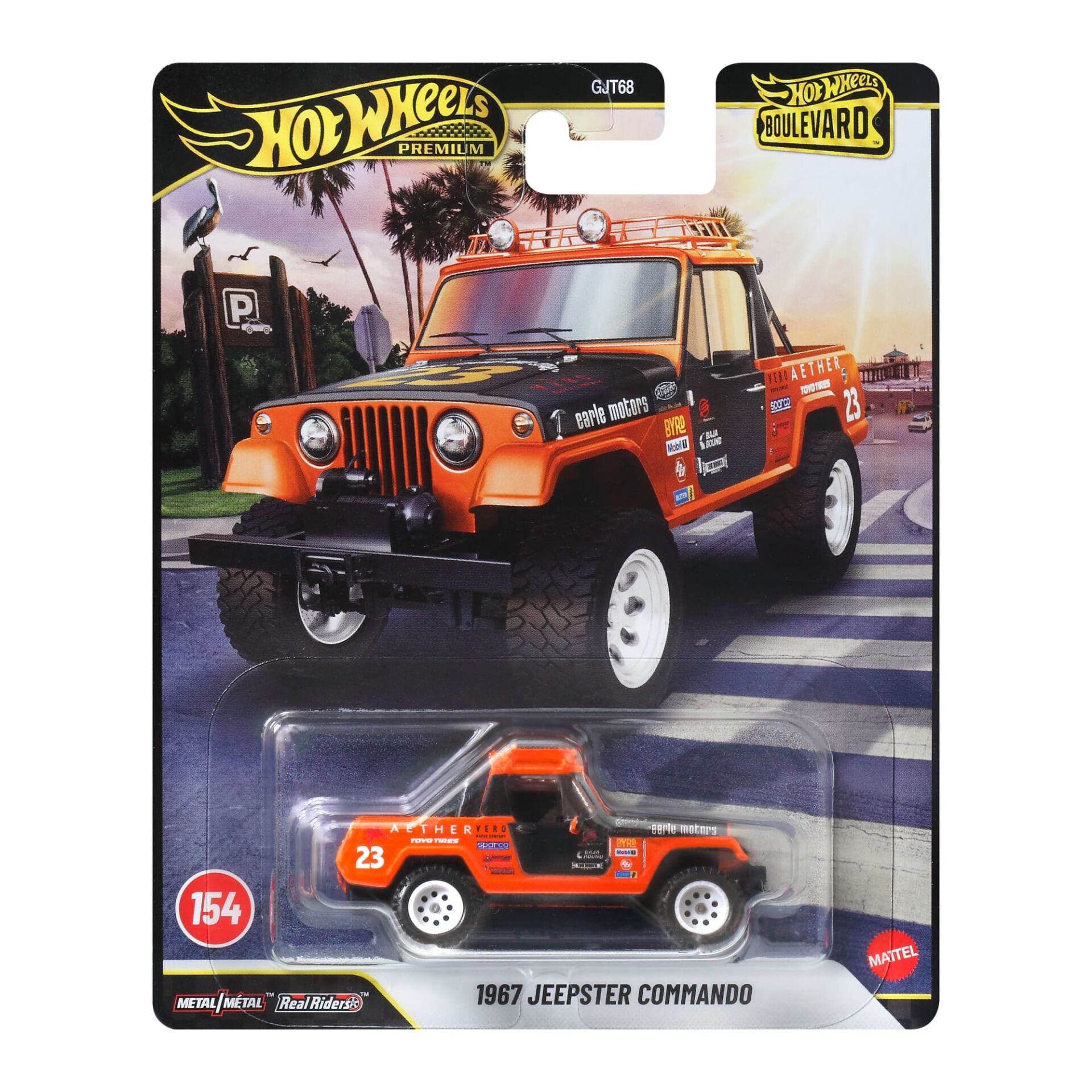 Hot Wheels Premium 1/64 - Boulevard #154 - 1967 Jeepster Commando - JHW29