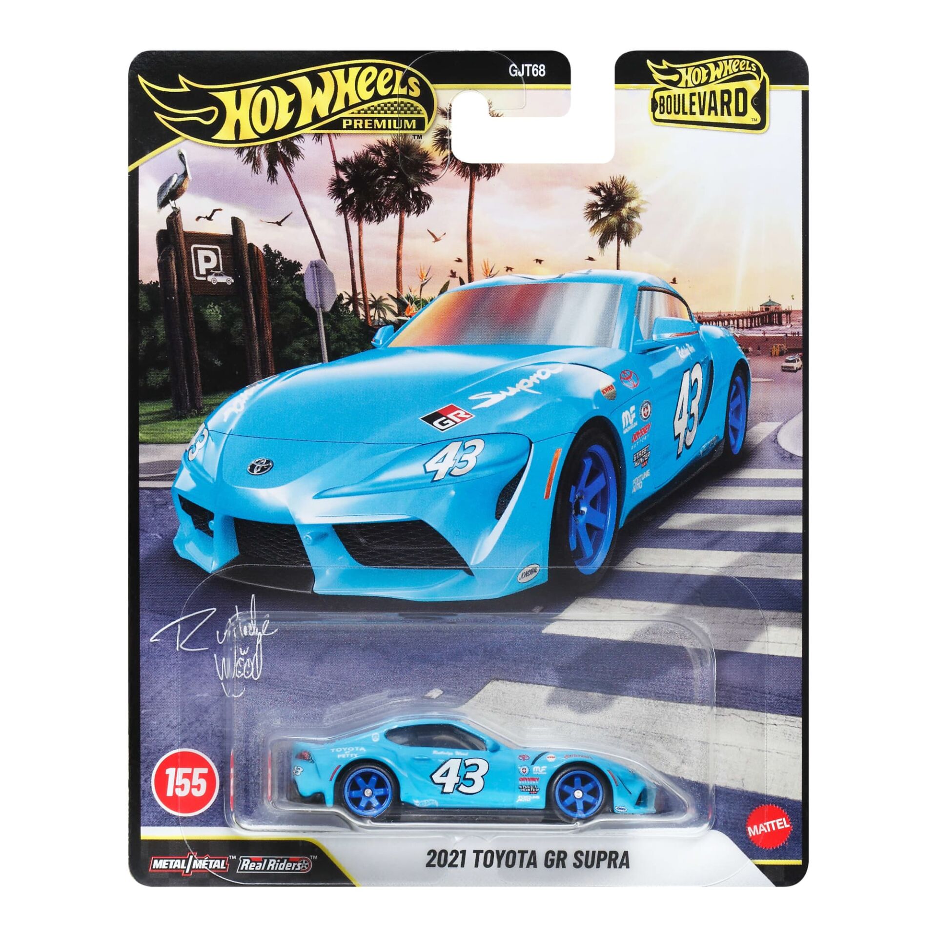Hot Wheels Premium 1/64 - Boulevard #155 - 2021 Toyota GR Supra - JHW34