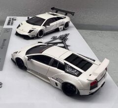 Error 404 Models 1/64 LBWK Lamborghini Murcielago LP640 Liberty Walk WideBody İkiz Araba Seti Beyaz