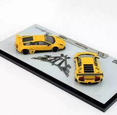 Error 404 Models 1/64 LBWK Lamborghini Murcielago LP640 Liberty Walk WideBody İkiz Araba Seti Sarı