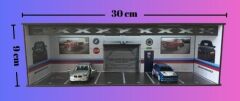 1/64 6 Araç Alabilen Yatay Işıklı BMW Garaj