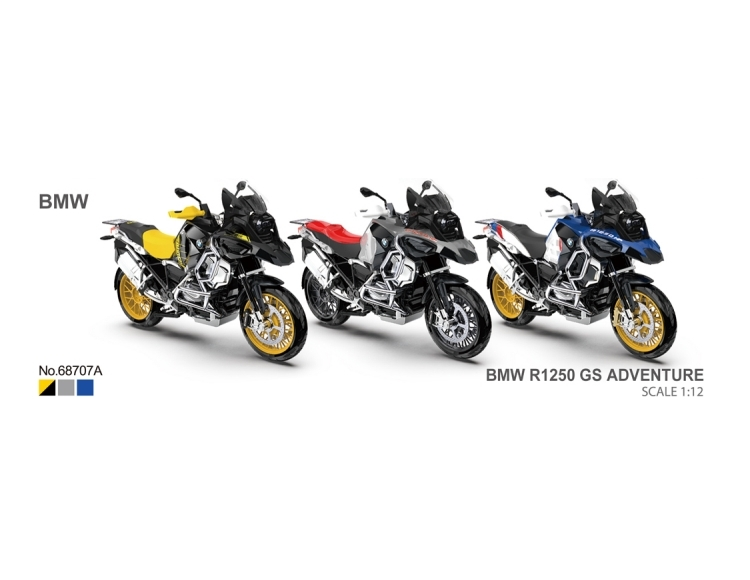 MSZ (Metal Speed Zone) 1/12 - BMW R 1250 GS Gümüş/Kırmızı - 68707A