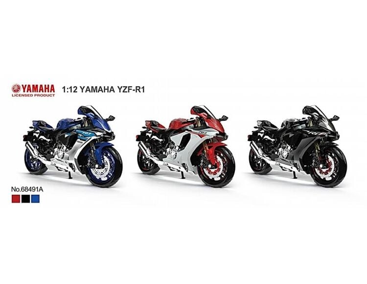 MSZ (Metal Speed Zone) 1/12 - Yamaha YZF-R1 Mavi - 68491A