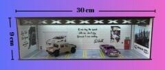 1/64 6 Araç Alabilen Yatay Işıklı Garaj Fast & Furious