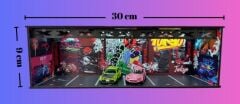 1/64 6 Araç Alabilen Yatay Işıklı Garaj V3