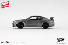 Mini GT 1/64 1160 Nissan Skyling GT-R Dark Metal Gray (NISMO BNR34 CRS Version)